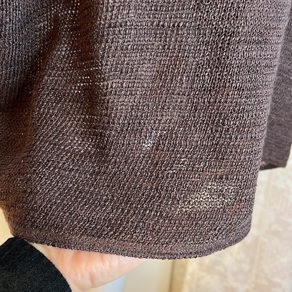 Hino and Malee One Size Brown Linen Summer Sweater - Picture 9 of 9